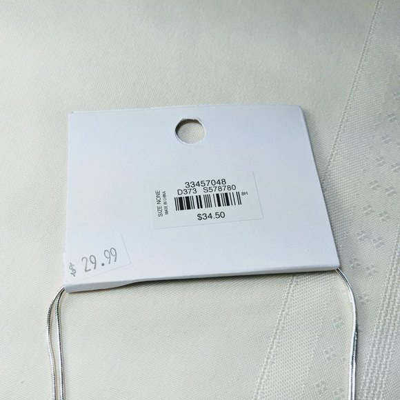 NWT Loft Metallic Beaded Layered Necklace Set Silver Tone - Picture 6 of 7